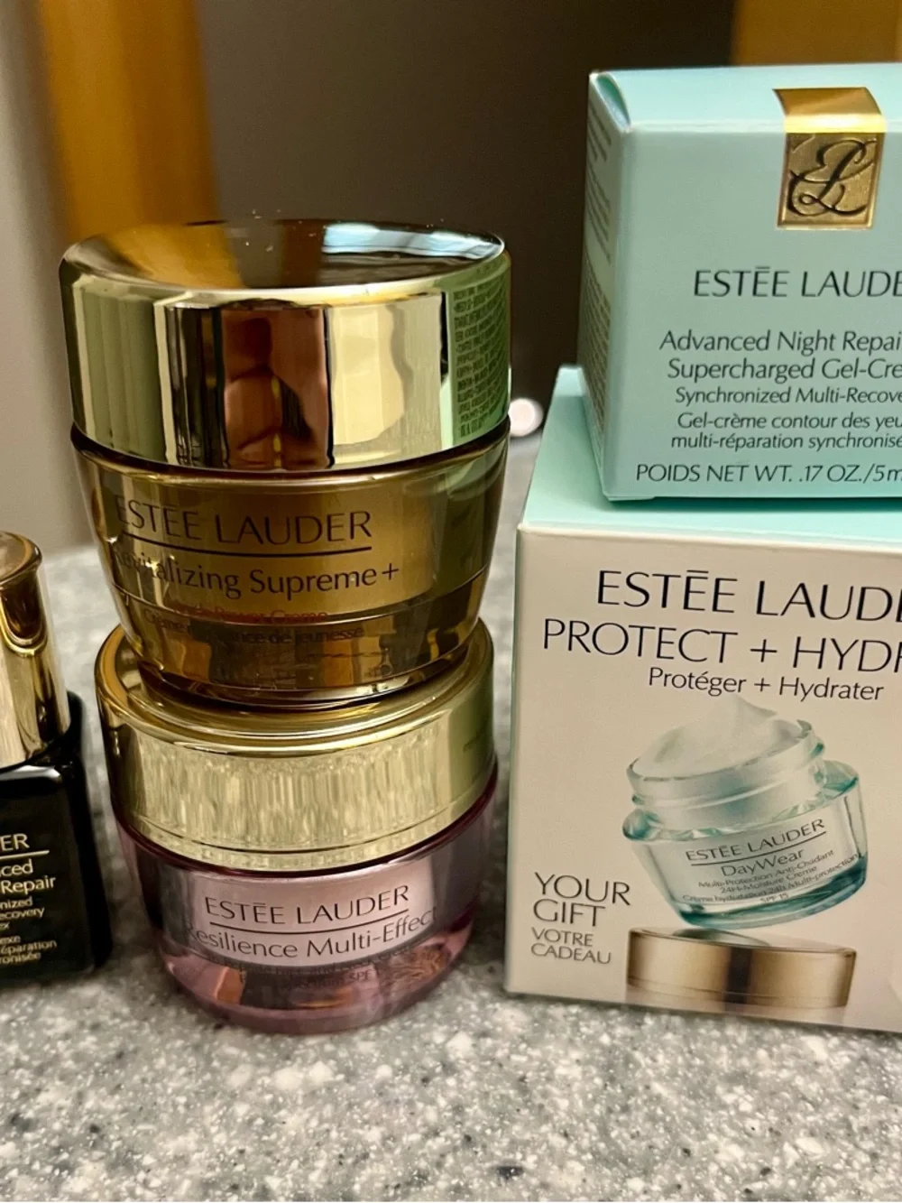 Estee Lauder Skincare Set - Pink, Gold, Aqua, Black - Picture 2 of 4